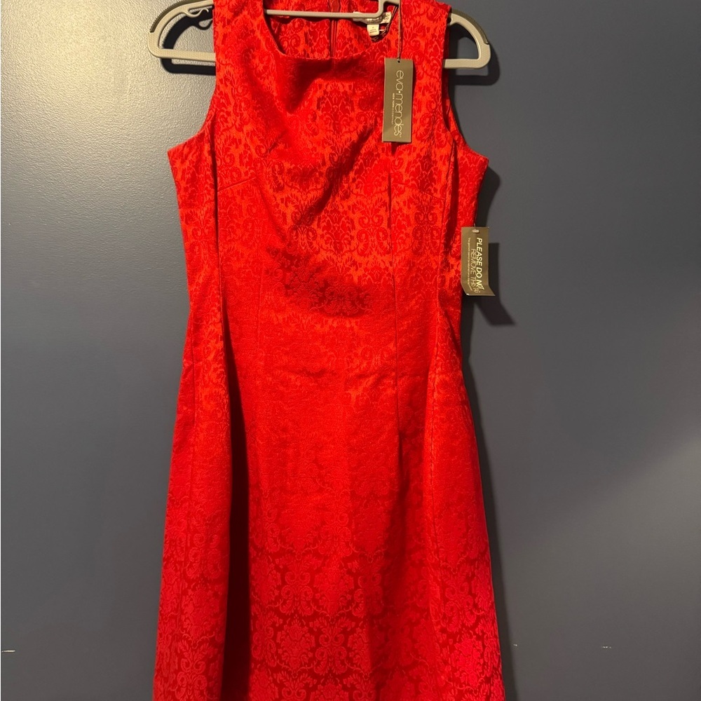 New York & Company Red Midi Dress